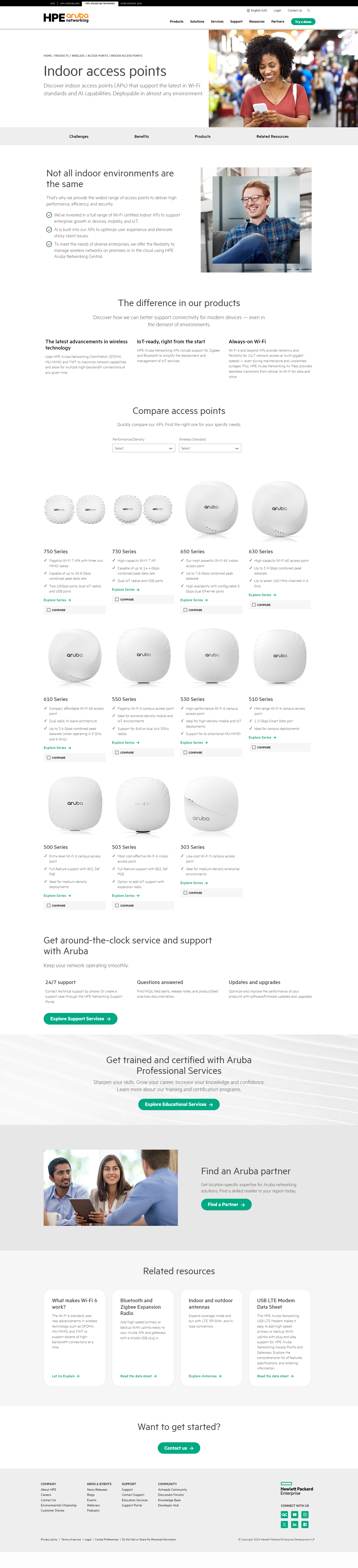 Product category page