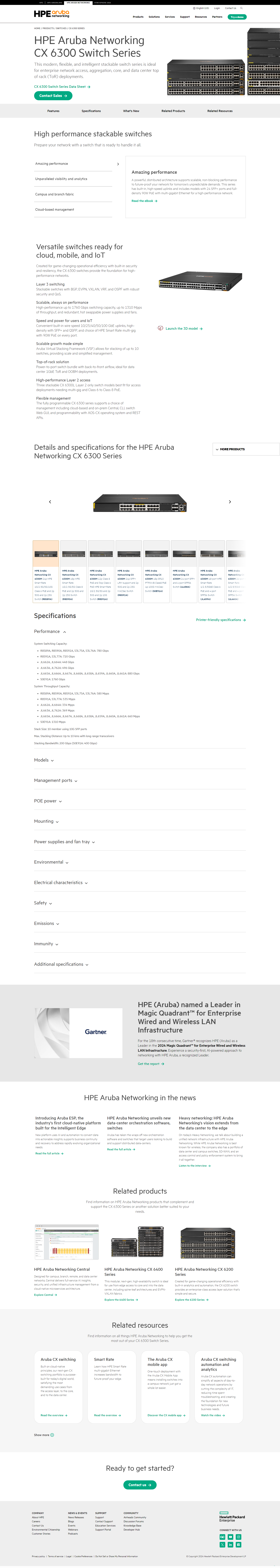 Individual product page